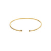 Thin Hammered Bangle in Gold // Brenda Grands