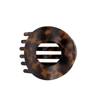 Flat Circle Large Hair Clip in Tortoise