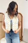 All The Flowers Quilted Vest