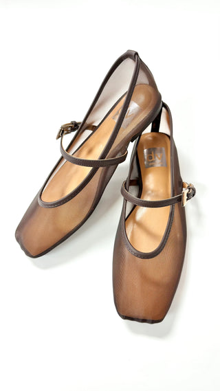 Fabes Brown Mesh Shoes