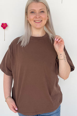 Belinda Top In Mocha