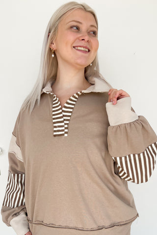 Veronica Sweater in Taupe