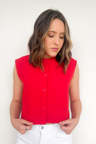 Mandi Top in Red