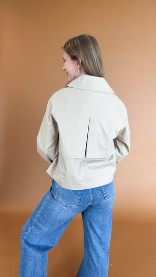 Effortlessly Refined Trench Jacket