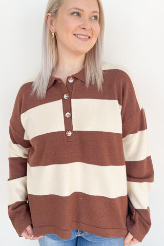 Latte Polo Sweatshirt