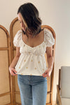 Daisy Puff Sleeve Top