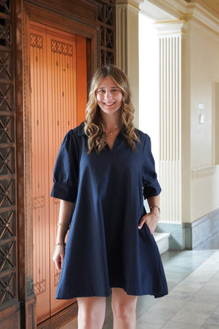 Katty Dress in Navy