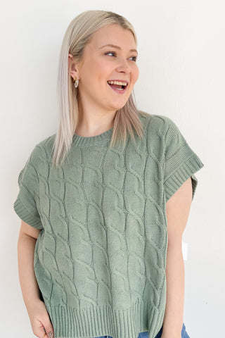 She's Timeless Top in Sage