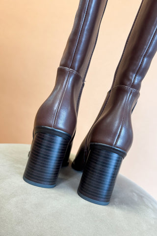 Vapor Dress Boots in Brown