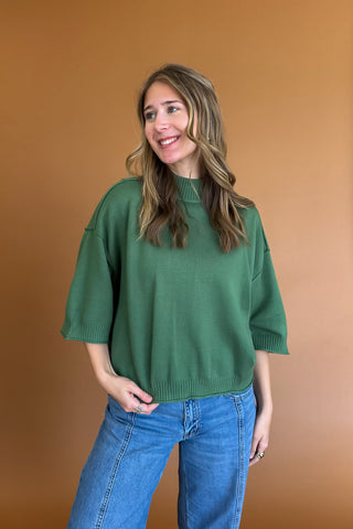 Simply Perfect Too Top in Olive