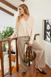 Judy Sweater Top in Oatmeal