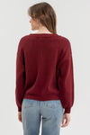 Jazmin Sweater in Burgundy