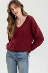 Jazmin Sweater in Burgundy