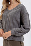 Maeve Top in Charcoal