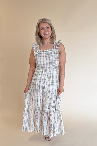 Danna Dress in Taupe +
