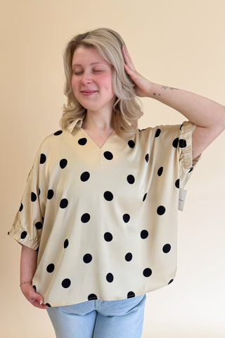 Andrea Top in Taupe