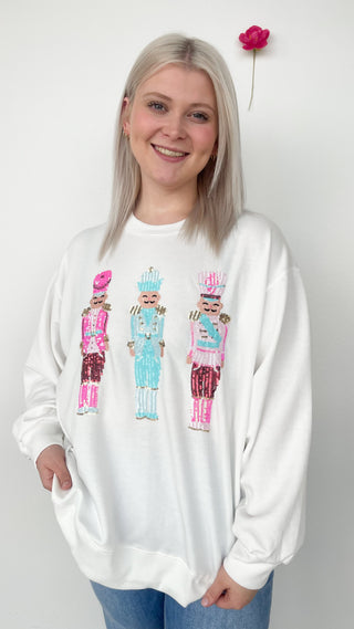 Three Nutcracker Sparkle Sweatshirt