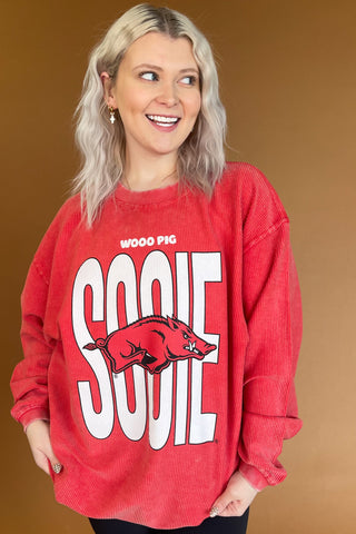 Wooo Pig Sooie Corded Sweatshirt