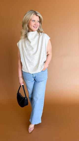 Blown Away Top in Champagne