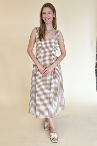 Kassandra Dress in Brown