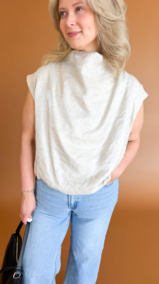 Blown Away Top in Champagne