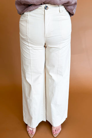 Worth Repeating Pants in Cream