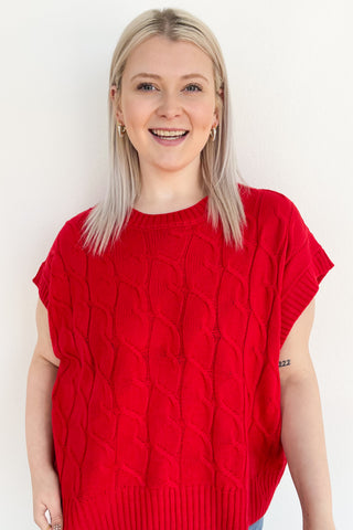 She's Timeless Top in Red