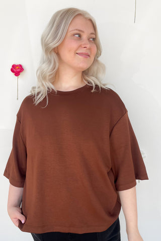 Scuba Everyday Top In Chestnut