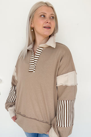 Veronica Sweater in Taupe