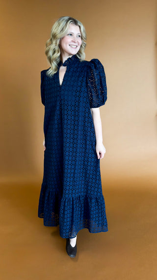 Everly Dress in Navy +