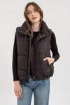 Zara Puffer Vest in Black