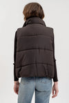 Zara Puffer Vest in Black