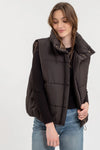 Zara Puffer Vest in Black