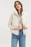 Zara Puffer Vest in Ivory