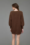 Eden Sweater Dress in Brown