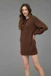 Eden Sweater Dress in Brown