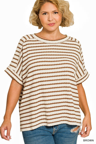 Lucky Stripes Top + - Luna Boutique