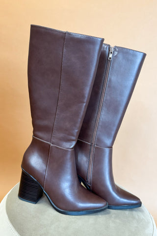 Vapor Dress Boots in Brown