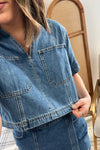 Miou Denim Top