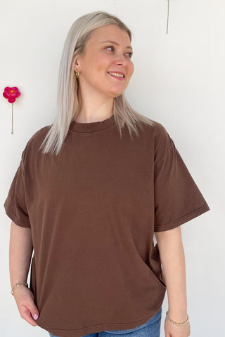 Belinda Top In Mocha