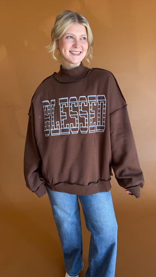 Blessed Mockneck Sweatshirt