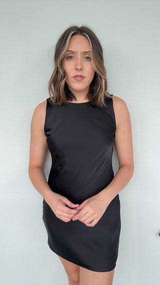 Flirt Alert Dress in Black