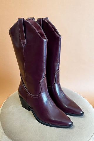 Keyman Boots in Wine