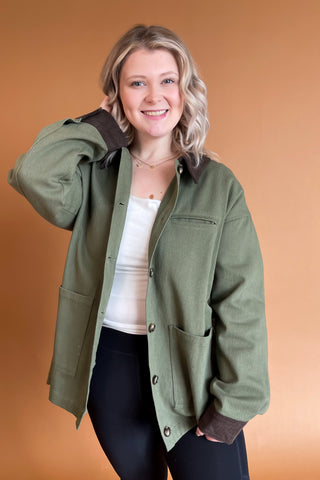 Carter Jacket in Olive