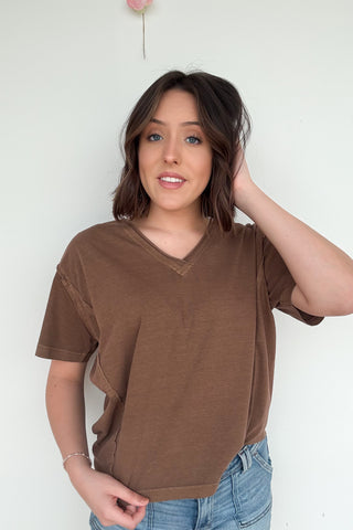 Joey Top in Brown