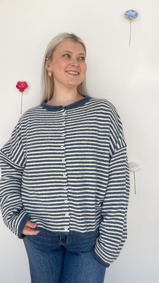 Piper Cardigan in Denim