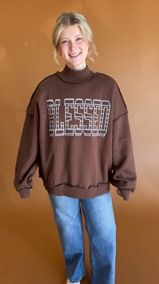 Blessed Mockneck Sweatshirt