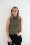 Ximena Top in olive
