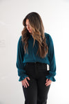 Izabella Top in Festive Green