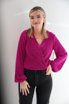 Veronica Bodysuit in Magenta